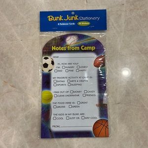 Sleep away camp stationery